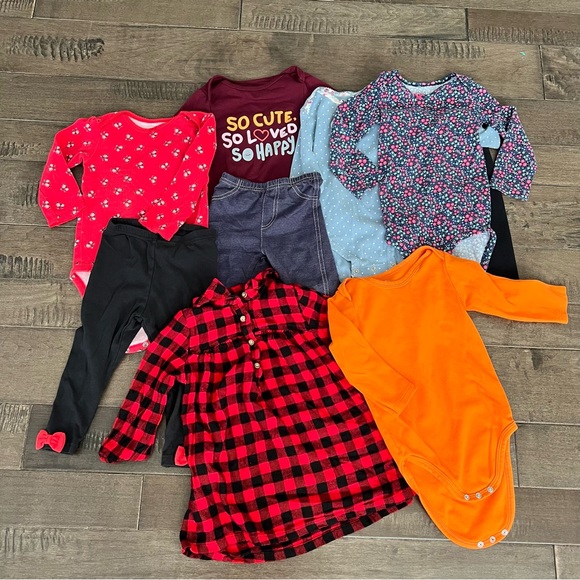 Carter's Other - Toddler Girl Fall Winter Clothes Outfit Bundle Lot 18M